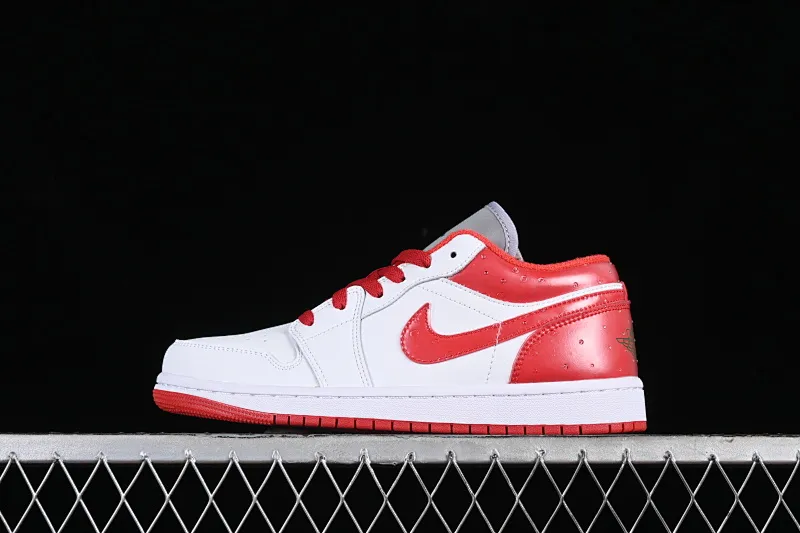 All categories Air Jordan Jordan series basketball shoes Air Jordan 1 Low Air Jordan 1 Low AJ1 Joe 1 white and red low-top cultural and casual sneakers FQ1935-018